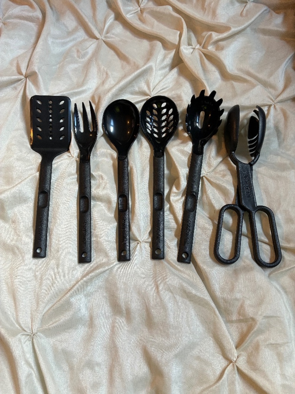 New Set 6 Black Kitchen Tools